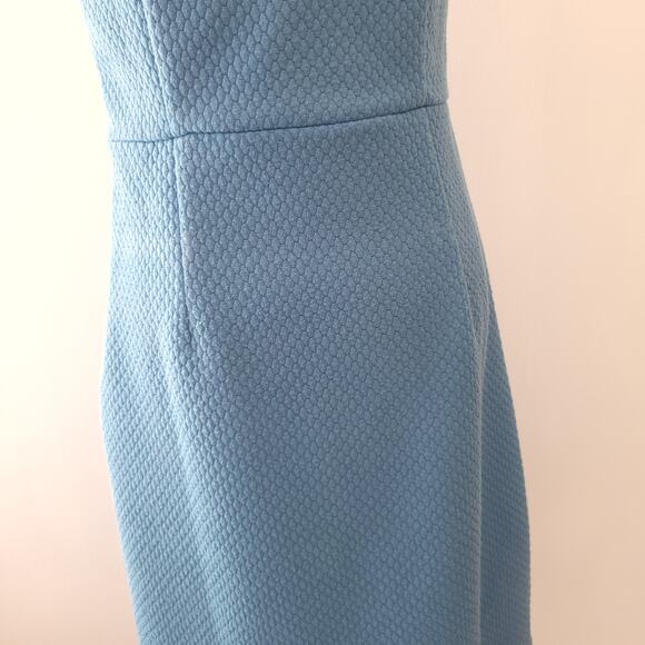 Boden Quilted Sheath Dress Blue Sleeveless Retro Wh895 Women 6L - Picture 8 of 15